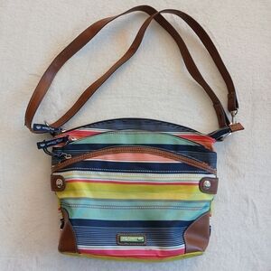 Lily BloomColorful Striped Women Crossbody Bag